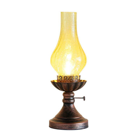 LuxeKeros Vintage Tischlampe | Antikes Design | Kerosin-Optik | Deko & Licht