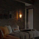 RustikLume Industrial Wandleuchte | Retro-Design | Pipe-Style Lampe | Wandbeleuchtung für Zuhause