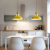 UrbanGlow Industrielle Pendelleuchte | Farbige Barn Shade Hängeleuchte | 1-flammig für Küche & Esszimmer