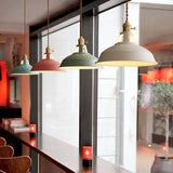 UrbanGlow Industrielle Pendelleuchte | Farbige Barn Shade Hängeleuchte | 1-flammig für Küche & Esszimmer