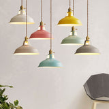 UrbanGlow Industrielle Pendelleuchte | Farbige Barn Shade Hängeleuchte | 1-flammig für Küche & Esszimmer