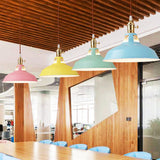 UrbanGlow Industrielle Pendelleuchte | Farbige Barn Shade Hängeleuchte | 1-flammig für Küche & Esszimmer