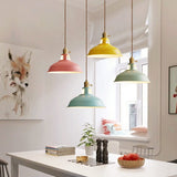 UrbanGlow Industrielle Pendelleuchte | Farbige Barn Shade Hängeleuchte | 1-flammig für Küche & Esszimmer