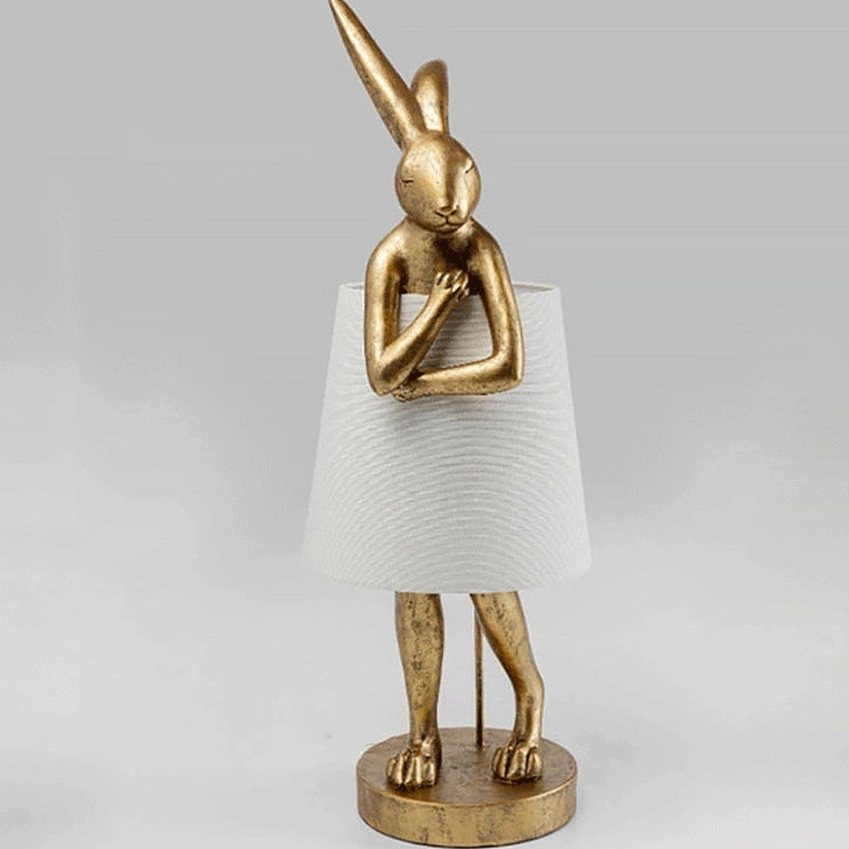 LunaBeam Nordic Rabbit LED Tischlampe | Kabellos | Stimmungslicht | Resin Design | Dekoration für Zuhause