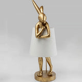 LunaBeam Nordic Rabbit LED Tischlampe | Kabellos | Stimmungslicht | Resin Design | Dekoration für Zuhause
