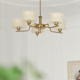 GloriaLum Kronleuchter für Esszimmer | Dimmbares LED-Licht | Luxuriöses Design | Modern & Elegant