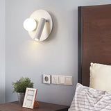 LumoForm Nordic LED Wandleuchte | Rund & Eckig | Minimalistisches Design | Leselampe mit Acryl & Eisen