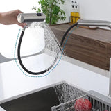 FlowTurn Drehbare Wasserfall-Küchenarmatur | Multifunktionaler Küchenhahn | 360° Schwenkfunktion | Modernes Design