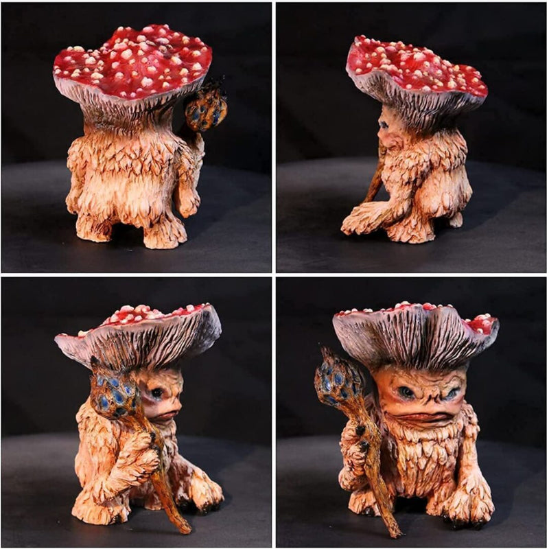 MystiMushroom Zauberer-Pilz-Ornamente | Dekoration aus Harz | Garten & Wohnbereich | Magische Akzente