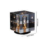 LuxeShine Kristall Tischlampe | Geometrisches Design | Rechteckig oder Quadratisch | 1-flammig