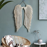 SkyAura Wandteppich mit Engelsflügel-Design | Spirituelle Wanddekoration | Einzigartiger Boho-Stil