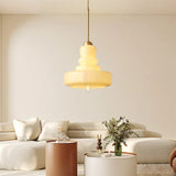 LumaForm Bauhaus Glas Pendelleuchte | Elegantes Kürbis-Design | Dimmbares Licht | Moderne Deckenleuchte