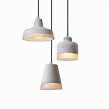CemLux Industrial Design Pendelleuchte aus Zement | Minimalistischer Grauer Schirm | E27 Fassung | Perfekt für Esszimmer, Wohnzimmer oder Arbeitsbereiche