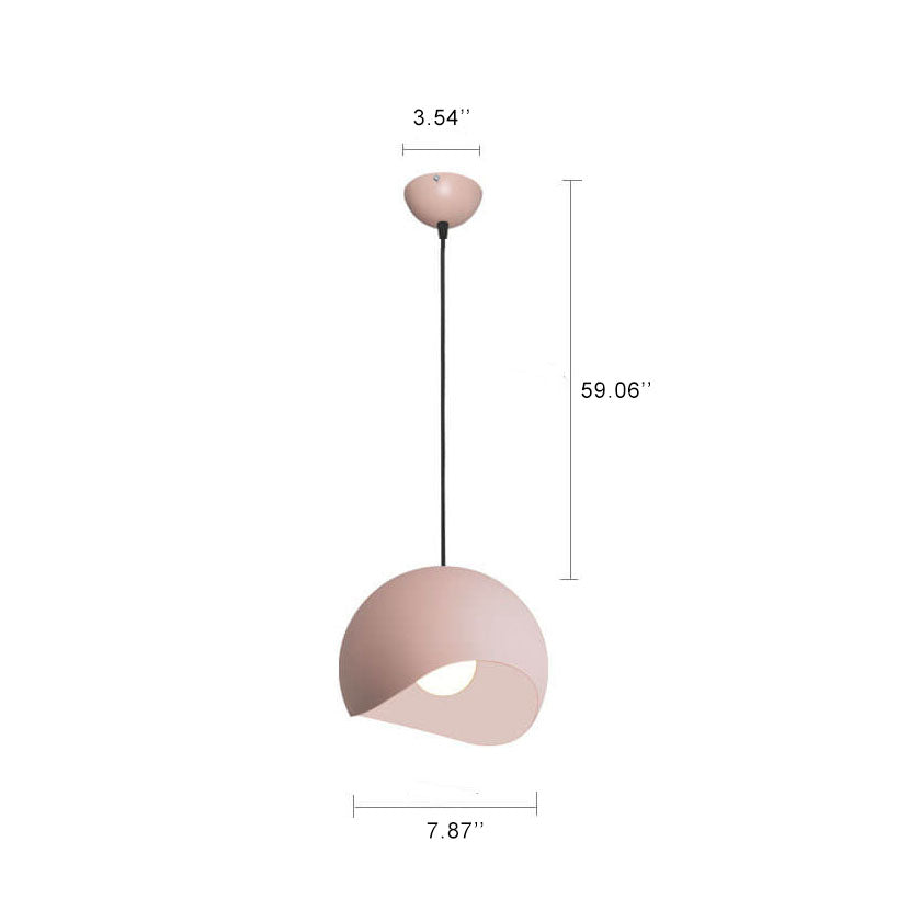 LumiMacaron Modernes Design Pendelleuchte | Farbiges Metall | 1-flammig | Stilvolle Beleuchtung | Deko für Zuhause