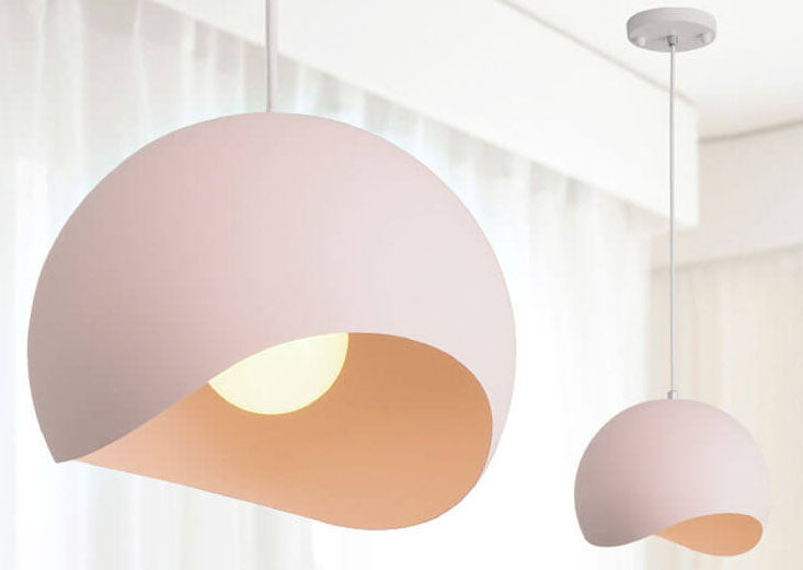 LumiMacaron Modernes Design Pendelleuchte | Farbiges Metall | 1-flammig | Stilvolle Beleuchtung | Deko für Zuhause