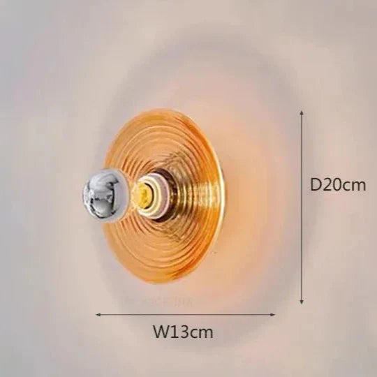 LustroVintage LED Glas-Wandleuchter | Elegantes Retro-Design | Energieeffizient | Perfekte Deko für Wohnzimmer & Flur
