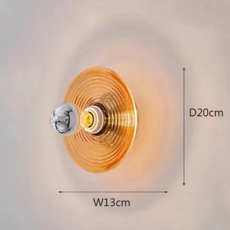 LustroVintage LED Glas-Wandleuchter | Elegantes Retro-Design | Energieeffizient | Perfekte Deko für Wohnzimmer & Flur