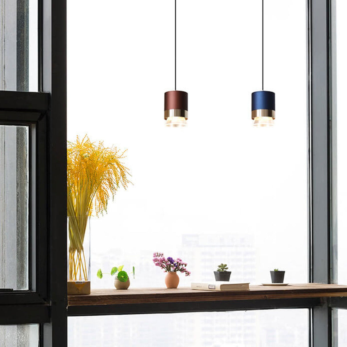 Lumosfera Nordic LED Pendelleuchte | Zylindrisches Design | Aluminium & Acryl | Warmes oder Weißes Licht