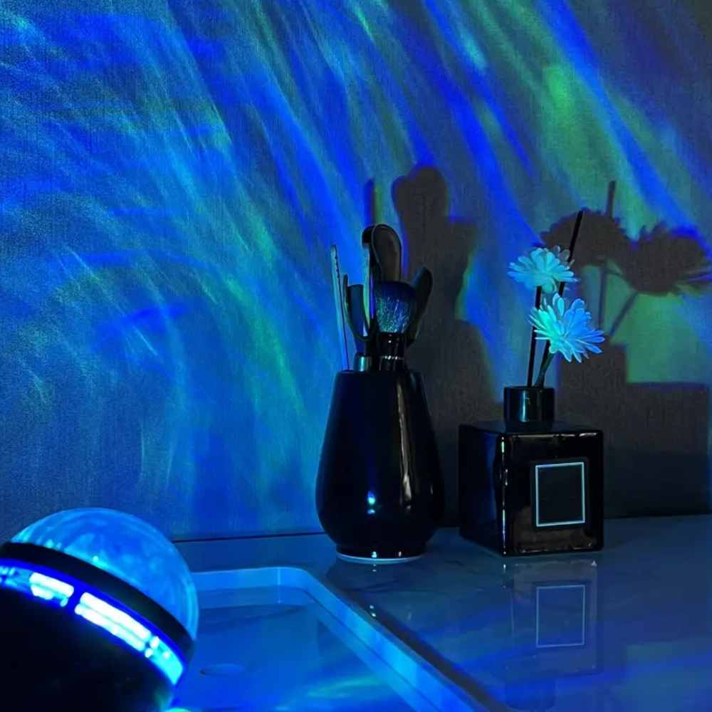 CelestiaNova LED Sternenhimmel Projektor | Aurora Nachtlicht | Atmosphärische Beleuchtung für Zuhause