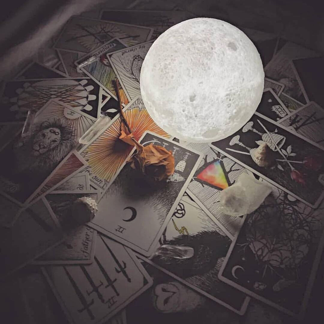 LunaGlow Mondlampe | 3D-gedrucktes LED Stimmungslicht | Kabellos | Dimmbare Nachtlampe | Deko für Zuhause