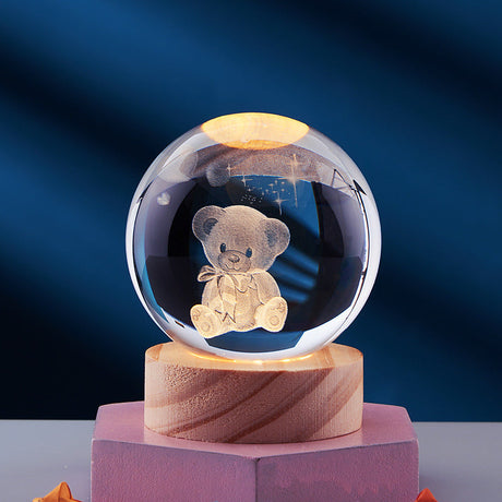 StarGlow 3D Kristall Nachtlicht | Elegantes Stimmungslicht | Magische Dekoration