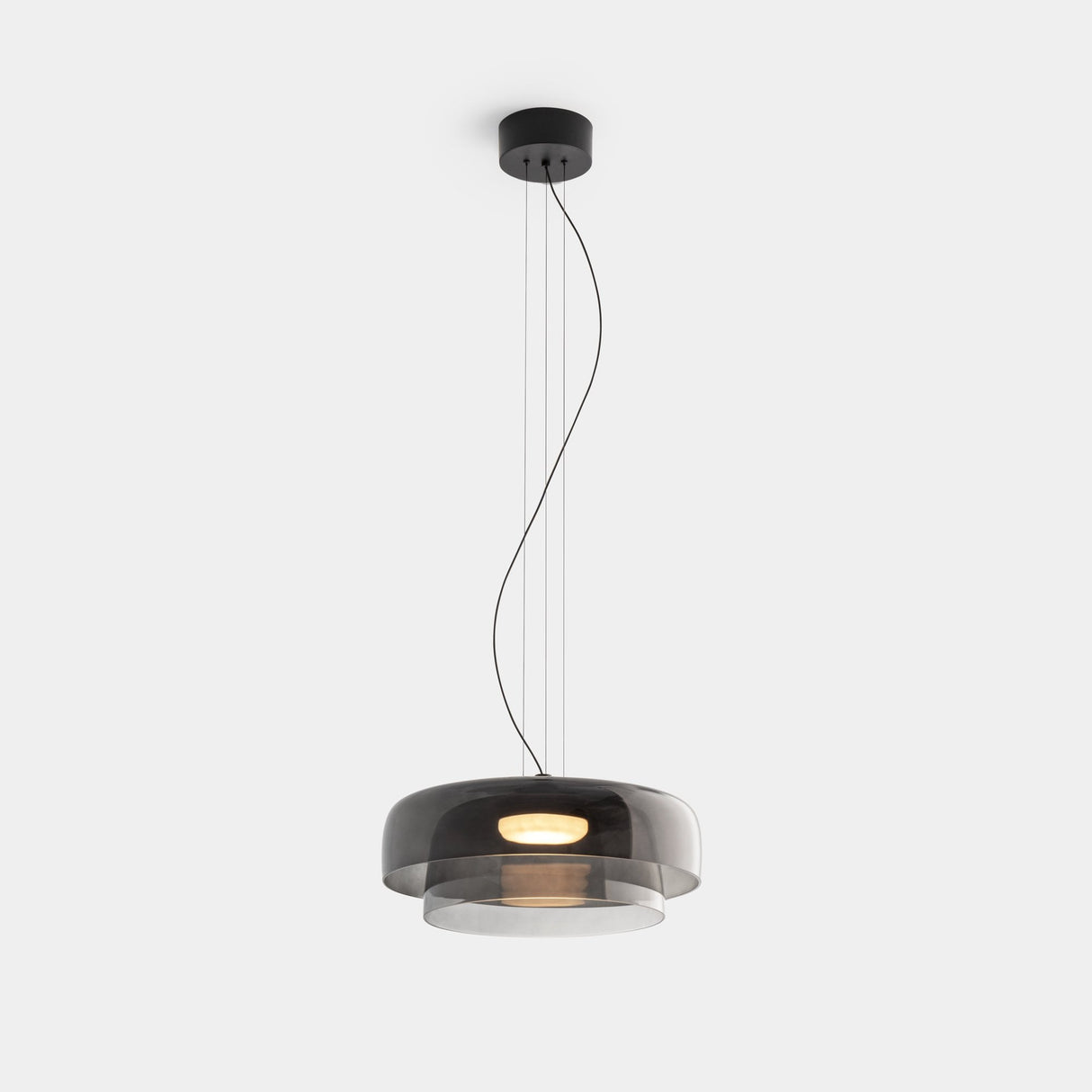 CrystalLume Glas-Deckenleuchte | Modernes Design | LED Beleuchtung | Stilvolle Innenbeleuchtung