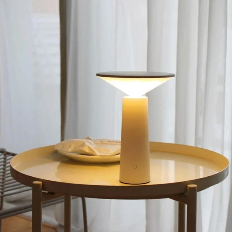 FlexiBright LED Tischlampe für draußen | Einstellbarer Arm | Drehbarer Kopf | Modernes Design | Kabellose Beleuchtung