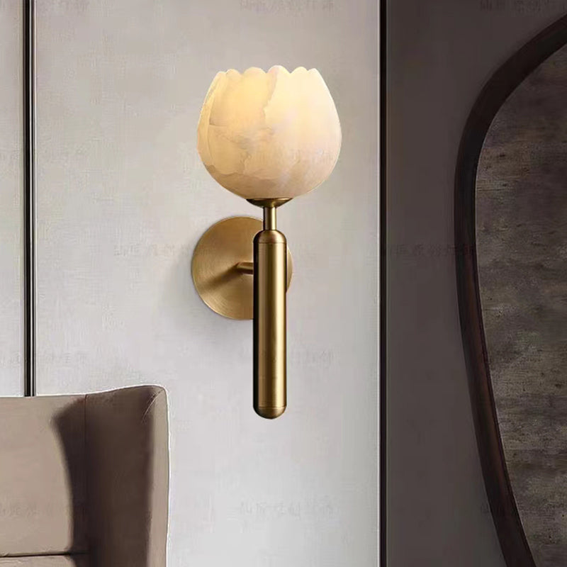 RoseMarble Marmor Wandleuchte | Elegantes Design | Wandbeleuchtung für Zuhause