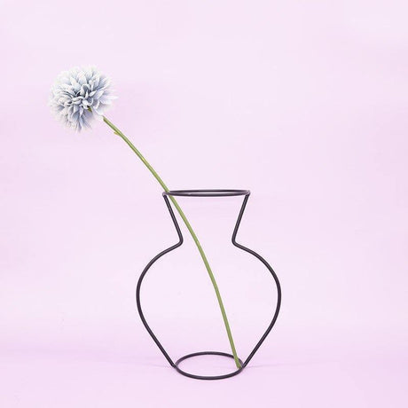 LineElegance Moderner Eisen-Vasenhalter | Minimalistisches Design | Perfekte Dekoration