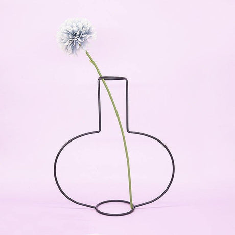 LineElegance Moderner Eisen-Vasenhalter | Minimalistisches Design | Perfekte Dekoration