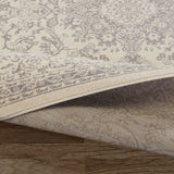 IvoryGrace Oriental Teppich | Design in Elfenbein & Grau | Pflegeleicht & Weich | Wohnzimmer & Flur