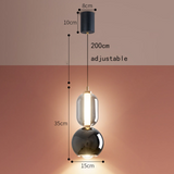 Nordelux Creative Eisen Glas Pendelleuchte | Skandinavisches Design | Elegante Beleuchtung für Zuhause