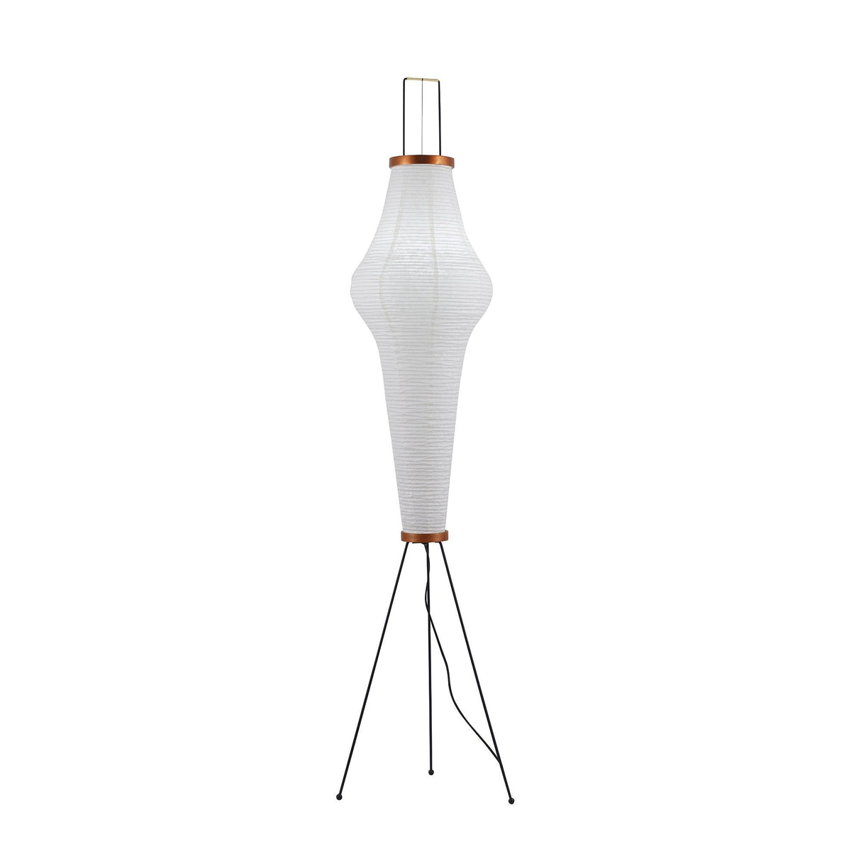 SereniLum Reispapier Stehlampe | Minimalistisches Design | Warmweißes LED-Licht | Nachhaltige Deko für Zuhause