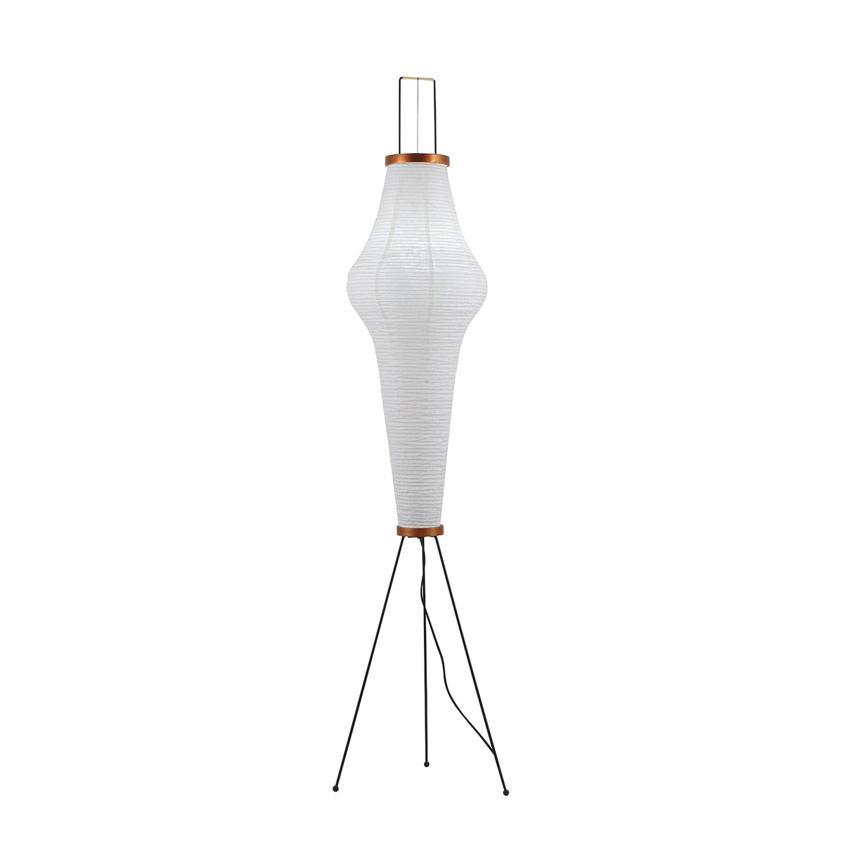 SereniLum Reispapier Stehlampe | Minimalistisches Design | Warmweißes LED-Licht | Nachhaltige Deko für Zuhause
