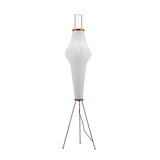 SereniLum Reispapier Stehlampe | Minimalistisches Design | Warmweißes LED-Licht | Nachhaltige Deko für Zuhause