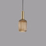 LumiShade Minimalistisches Streifen-Glas Pendelleuchte | Designer-Licht | Elegantes Wohnambiente | Deko-Laterne | 1-Flammig