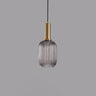LumiShade Minimalistisches Streifen-Glas Pendelleuchte | Designer-Licht | Elegantes Wohnambiente | Deko-Laterne | 1-Flammig