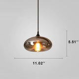 SmokeLume Glas Pendelleuchte | Modernes Design | Rauchgraues Glas | LED Beleuchtung | Perfekt für Zuhause