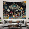 MysticTapestry Trippy Wandteppich | Hippie Boho Stil | Abstrakt & Farbintensiv | Wanddeko für Zuhause
