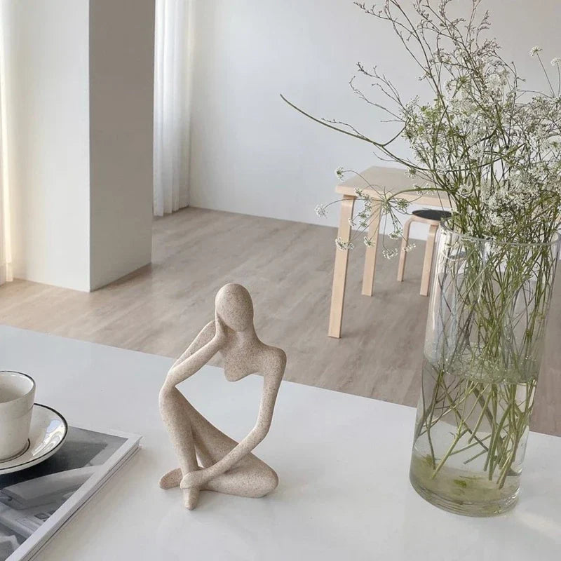 CanvasVista Abstrakte Wandkunst in Sandfarben | Moderne Wohnraumdeko