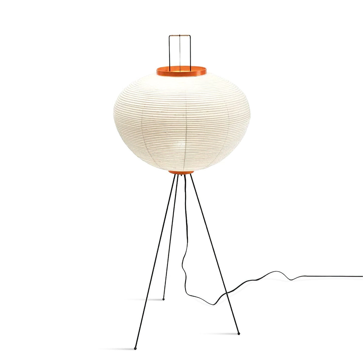 SereniLum Reispapier Stehlampe | Minimalistisches Design | Warmweißes LED-Licht | Nachhaltige Deko für Zuhause