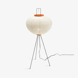 SereniLum Reispapier Stehlampe | Minimalistisches Design | Warmweißes LED-Licht | Nachhaltige Deko für Zuhause