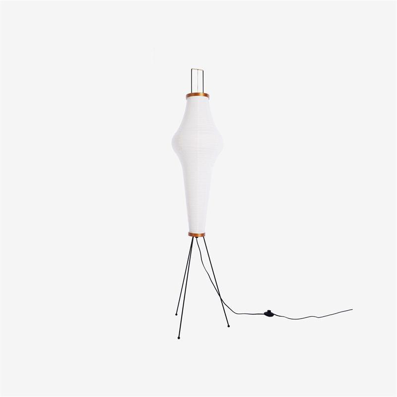 SereniLum Reispapier Stehlampe | Minimalistisches Design | Warmweißes LED-Licht | Nachhaltige Deko für Zuhause