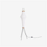 SereniLum Reispapier Stehlampe | Minimalistisches Design | Warmweißes LED-Licht | Nachhaltige Deko für Zuhause