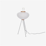 SereniLum Reispapier Stehlampe | Minimalistisches Design | Warmweißes LED-Licht | Nachhaltige Deko für Zuhause