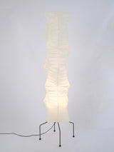 SereniLum Reispapier Stehlampe | Minimalistisches Design | Warmweißes LED-Licht | Nachhaltige Deko für Zuhause