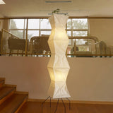 SereniLum Reispapier Stehlampe | Minimalistisches Design | Warmweißes LED-Licht | Nachhaltige Deko für Zuhause