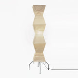 SereniLum Reispapier Stehlampe | Minimalistisches Design | Warmweißes LED-Licht | Nachhaltige Deko für Zuhause