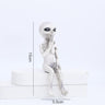 CosmoCraft Garten Alien | Outdoor Alien Dekofigur | Harzstatue für Garten & Haus | Miniatur für Außenbereich