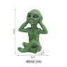 CosmoCraft Garten Alien | Outdoor Alien Dekofigur | Harzstatue für Garten & Haus | Miniatur für Außenbereich